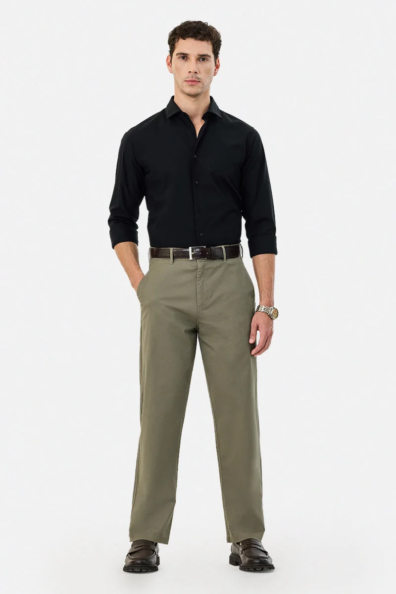 سنيتش Straight Fit Stretch Trousers